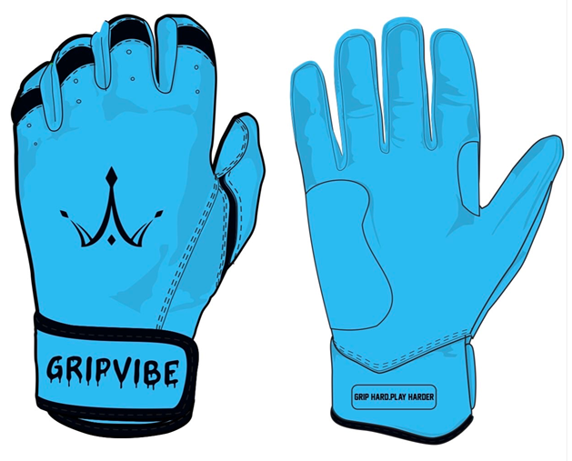 Blue and Black - "Grip Hard. Play Hard"