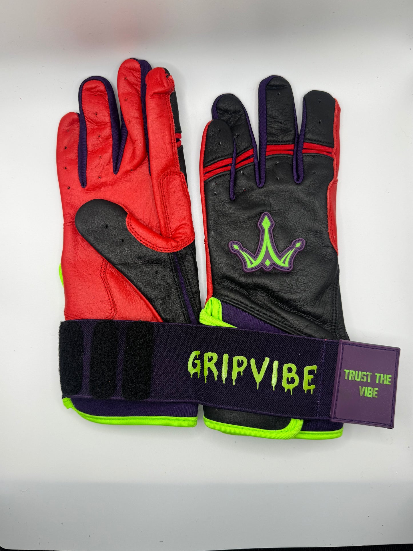 Black, Red, Purple, and Green - "Trust the Vibe"